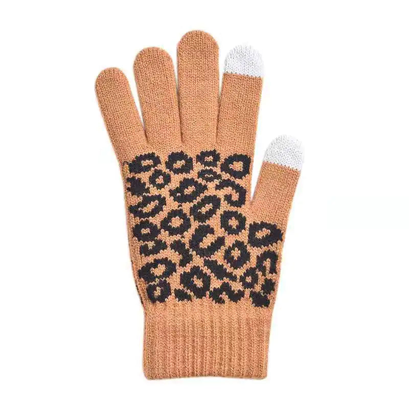 Winter Thermal Touchscreen Knitted Gloves for Outdoor Use