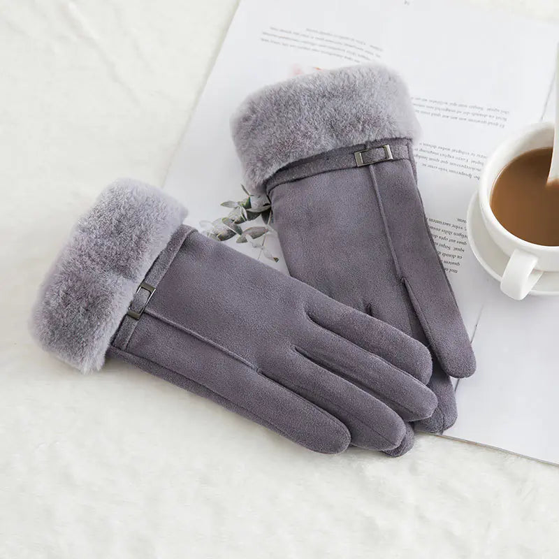 Warm Fleece Touchscreen Gloves for Outdoor Riding