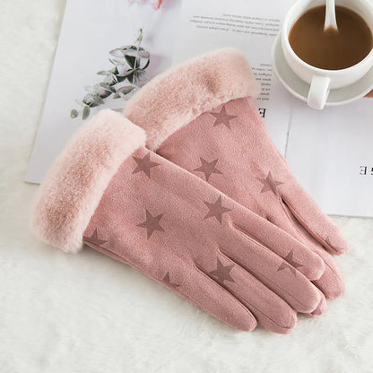 Warm Fleece Touchscreen Gloves for Outdoor Riding
