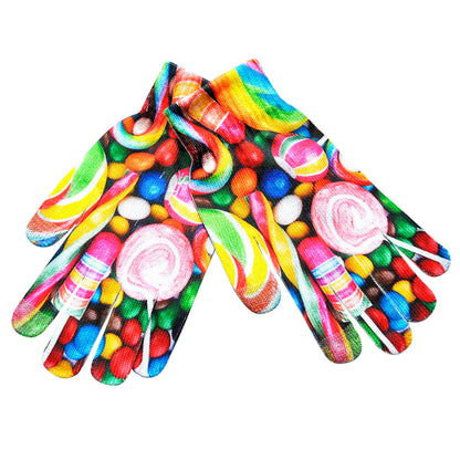 3D Pattern Digital Painting Cat Touchscreen Gloves