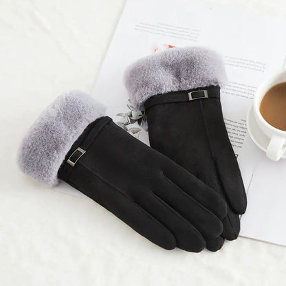 Warm Fleece Touchscreen Gloves for Outdoor Riding