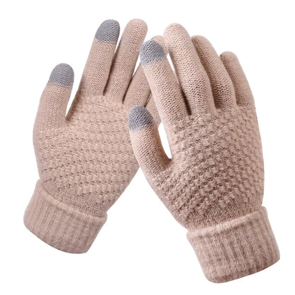 Women's Winter Touchscreen Knitted Thermal Gloves
