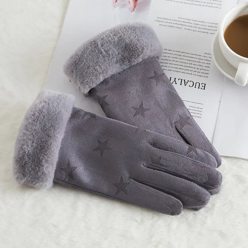 Warm Fleece Touchscreen Gloves for Outdoor Riding