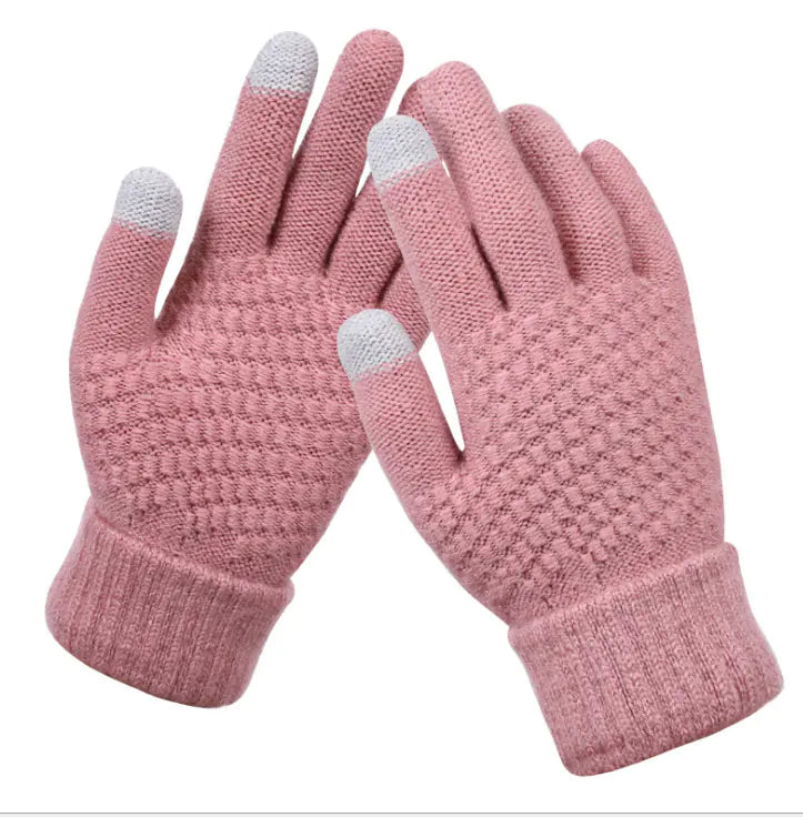 Women's Winter Touchscreen Knitted Thermal Gloves