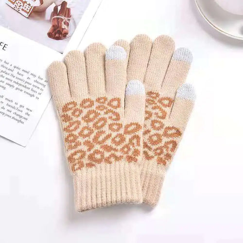 Winter Thermal Touchscreen Knitted Gloves for Outdoor Use