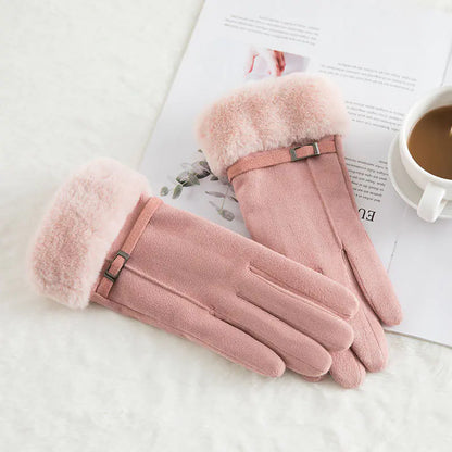 Warm Fleece Touchscreen Gloves for Outdoor Riding