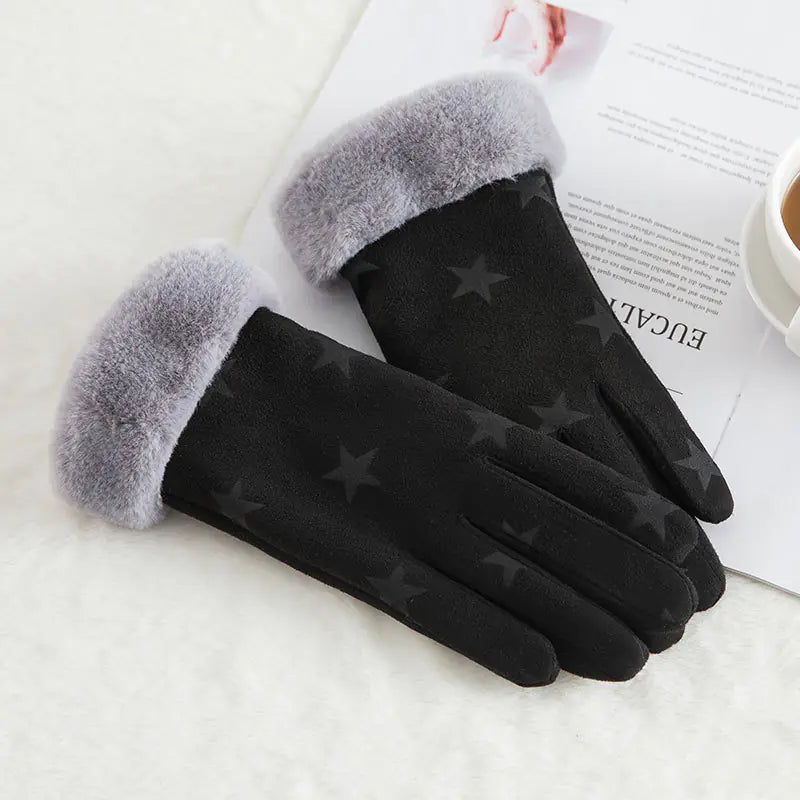 Warm Fleece Touchscreen Gloves for Outdoor Riding