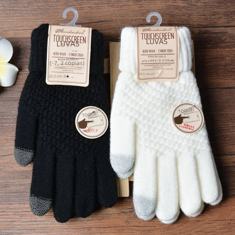Women's Winter Touchscreen Knitted Thermal Gloves