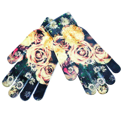 3D Pattern Digital Painting Cat Touchscreen Gloves