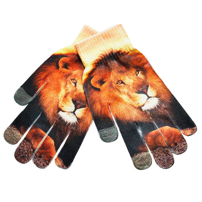 3D Pattern Digital Painting Cat Touchscreen Gloves