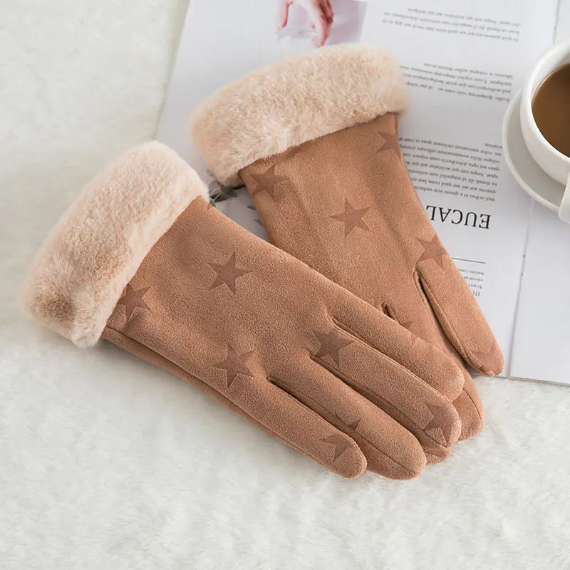 Warm Fleece Touchscreen Gloves for Outdoor Riding