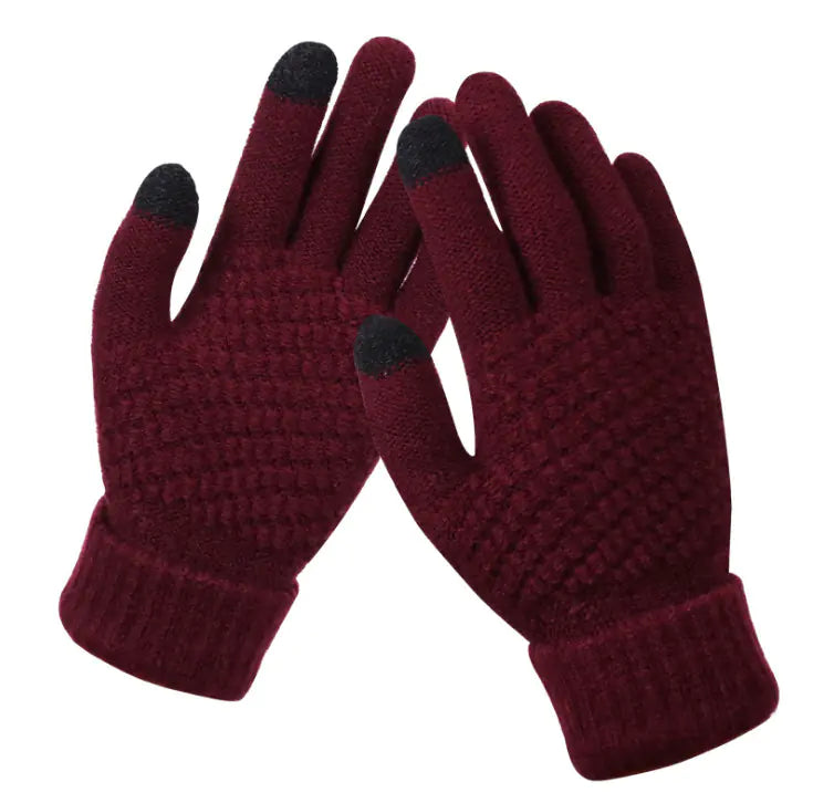 Women's Winter Touchscreen Knitted Thermal Gloves