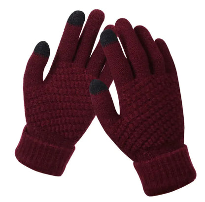 Women's Winter Touchscreen Knitted Thermal Gloves