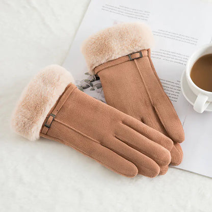 Warm Fleece Touchscreen Gloves for Outdoor Riding