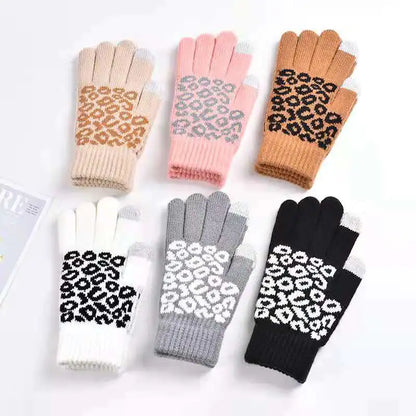 Winter Thermal Touchscreen Knitted Gloves for Outdoor Use